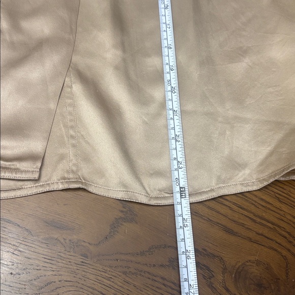 Franco Valeri Vintage Gold Champagne Silk Blouse - Picture 12 of 13